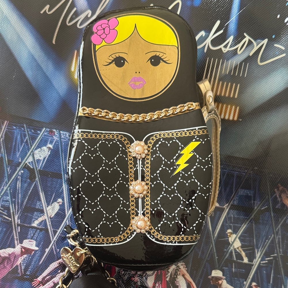 Betsy Johnson Russian Nesting Doll wristlet